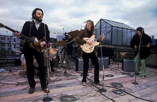 Last concert of Beatles on a London rooftop - 1969