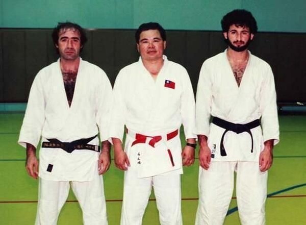 Osama Bin Laden after practicing judo