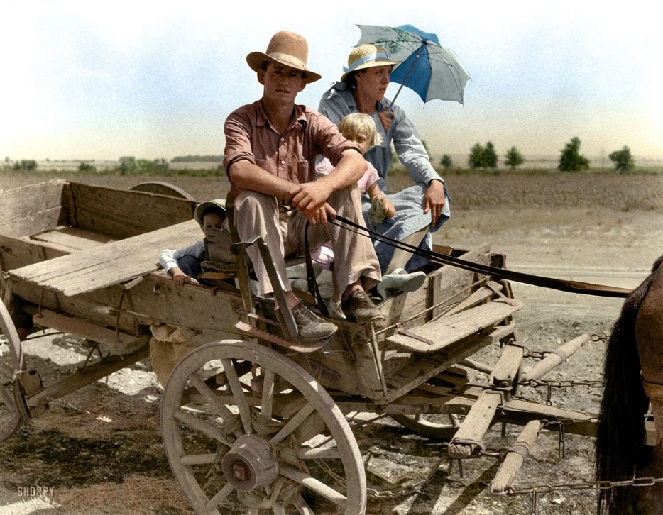 An Oklahoman farmer during the great dust bowl in 1939
