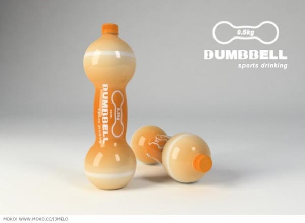 11. Dumbbell Sports Drinks bottle