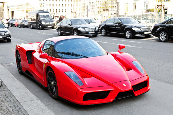 Ferrari Enzo in the streets of Berlin
